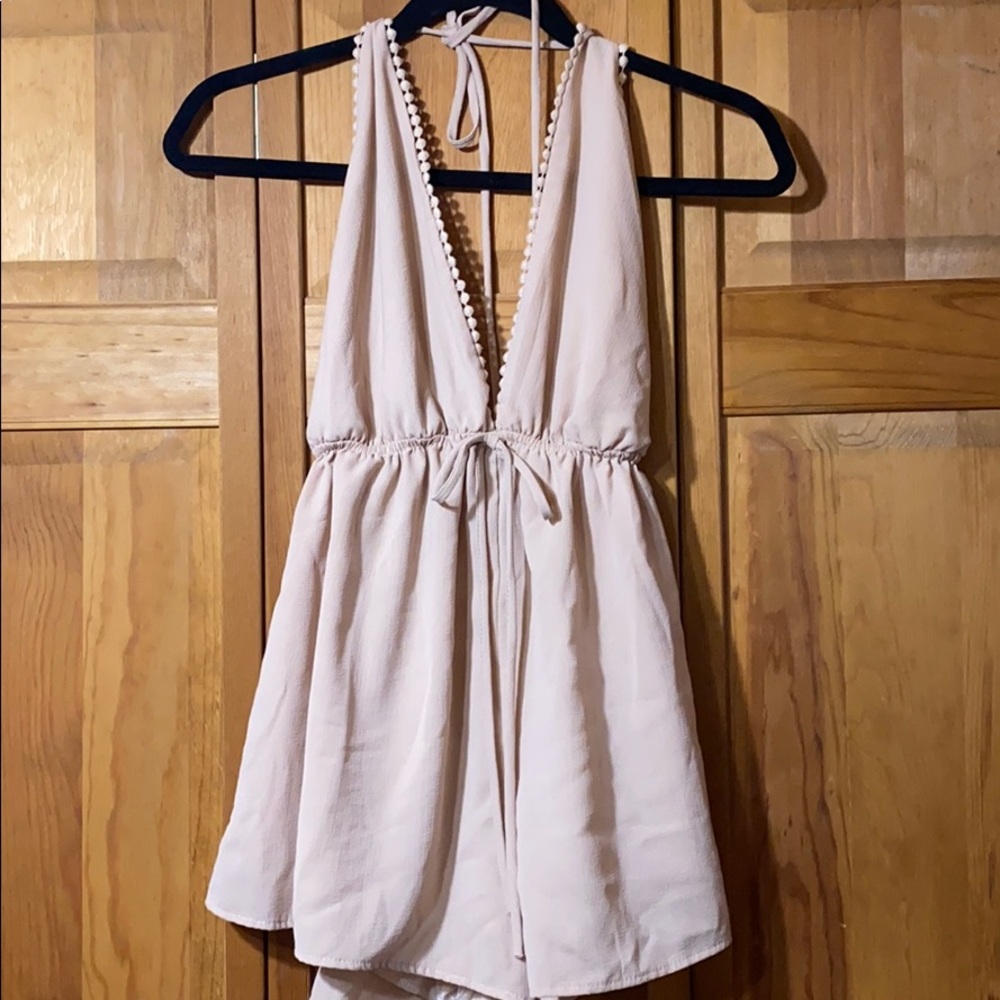 Nude Short Romper